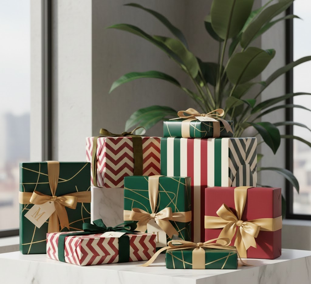 Modern gift wrapping design